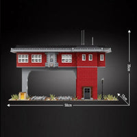 Thumbnail for Building Blocks MOC City Train Signal Station Railway Bricks Toy 12009 - 12