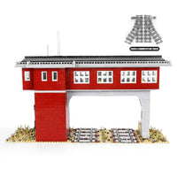 Thumbnail for Building Blocks MOC City Train Signal Station Railway Bricks Toy 12009 - 7