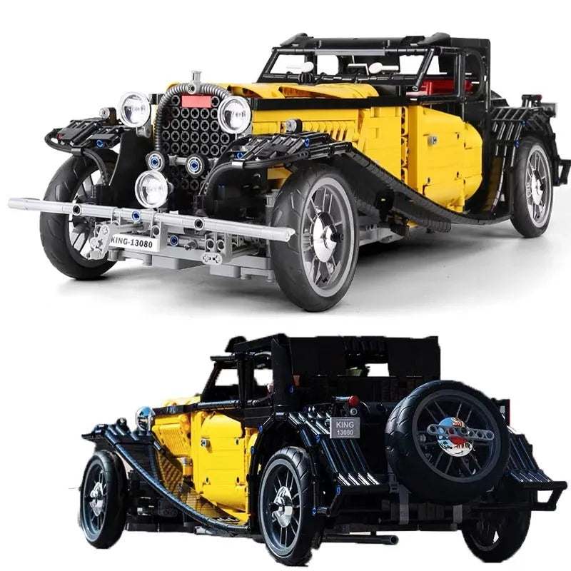 Building Blocks MOC Classic Bugatti 50T Retro Sports Car Bricks Toys 13080 - 3