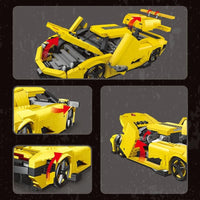Thumbnail for Building Blocks MOC Classic Sports Racing Car Koenigsegg Regera Bricks Toy - 8