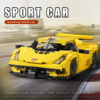 Thumbnail for Building Blocks MOC Classic Sports Racing Car Koenigsegg Regera Bricks Toy - 7