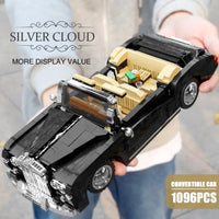 Thumbnail for Building Blocks MOC Classic Vintage Car RR Sliver Cloud Retro Bricks Toy 10006 - 10