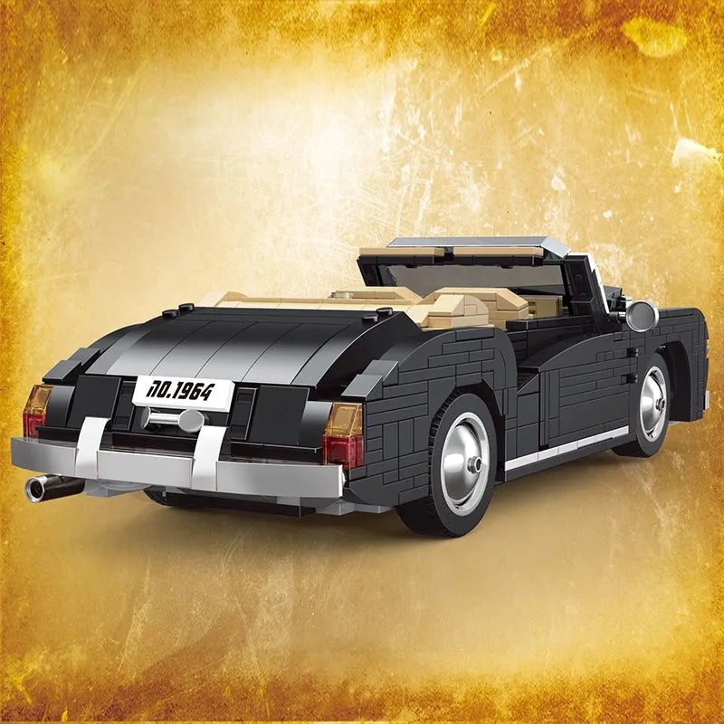 Building Blocks MOC Classic Vintage Car RR Sliver Cloud Retro Bricks Toy 10006 - 11