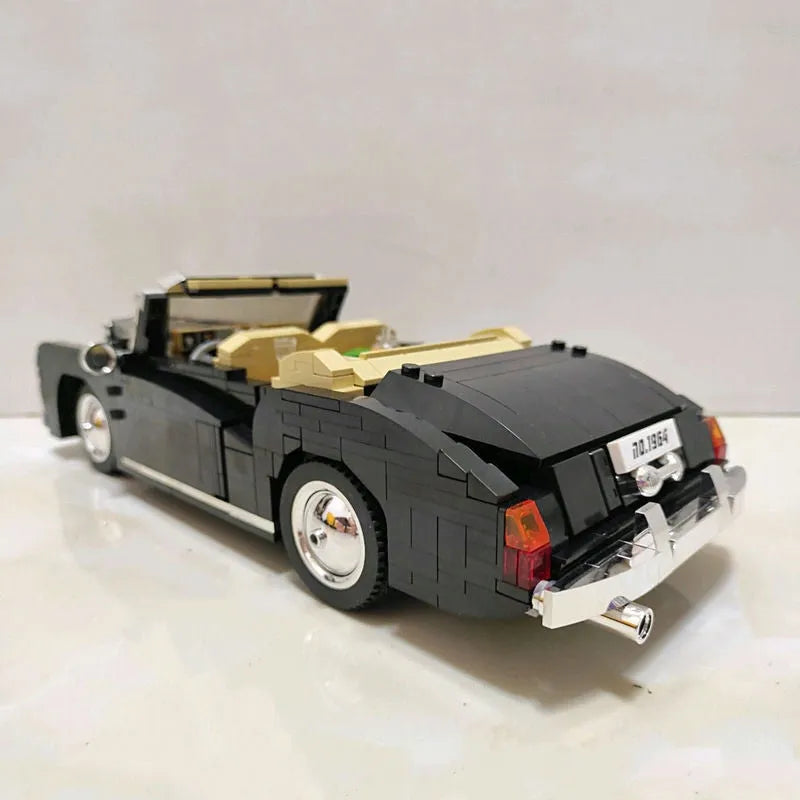 Building Blocks MOC Classic Vintage Car RR Sliver Cloud Retro Bricks Toy 10006 - 14