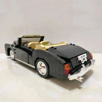 Thumbnail for Building Blocks MOC Classic Vintage Car RR Sliver Cloud Retro Bricks Toy 10006 - 14