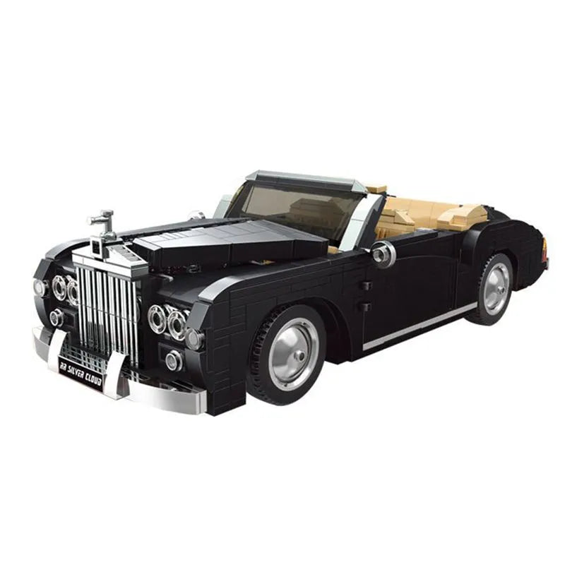 Building Blocks MOC Classic Vintage Car RR Sliver Cloud Retro Bricks Toy 10006 - 1