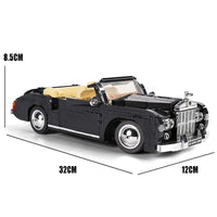 Thumbnail for Building Blocks MOC Classic Vintage Car RR Sliver Cloud Retro Bricks Toy 10006 - 4