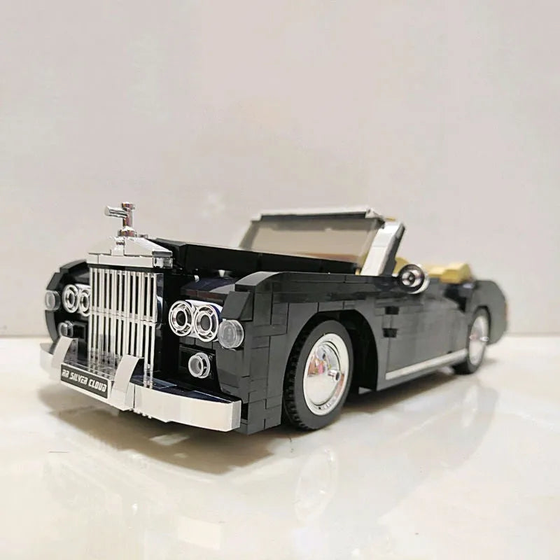 Building Blocks MOC Classic Vintage Car RR Sliver Cloud Retro Bricks Toy 10006 - 17