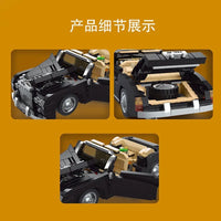 Thumbnail for Building Blocks MOC Classic Vintage Car RR Sliver Cloud Retro Bricks Toy 10006 - 8