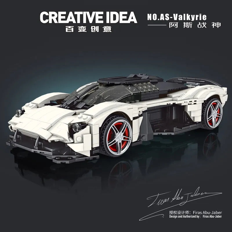 Building Blocks MOC Creative 10016 AS - Valkyrie Sports Racing Car Bricks Toys - 2