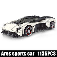 Thumbnail for Building Blocks MOC Creative 10016 AS - Valkyrie Sports Racing Car Bricks Toys - 7