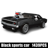 Thumbnail for Building Blocks MOC Creative Doge Chargers Muscle Sports Car Bricks Toys 10028 - 2
