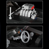 Thumbnail for Building Blocks MOC Creative Doge Chargers Muscle Sports Car Bricks Toys 10028 Construction Set Toys - 6