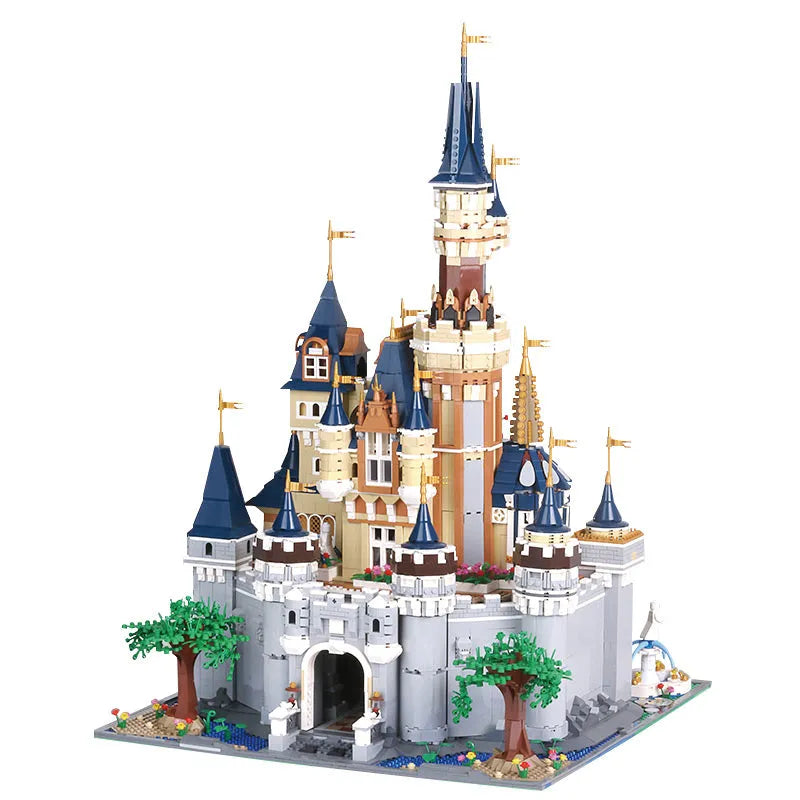 Building Blocks MOC Creative Expert Girl Princess Paradise Castle Bricks Toy Construction Set Toys - 2