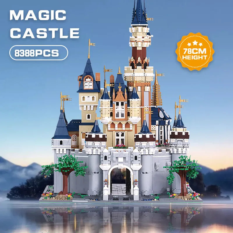 Building Blocks MOC Creative Expert Girl Princess Paradise Castle Bricks Toy Construction Set Toys - 14