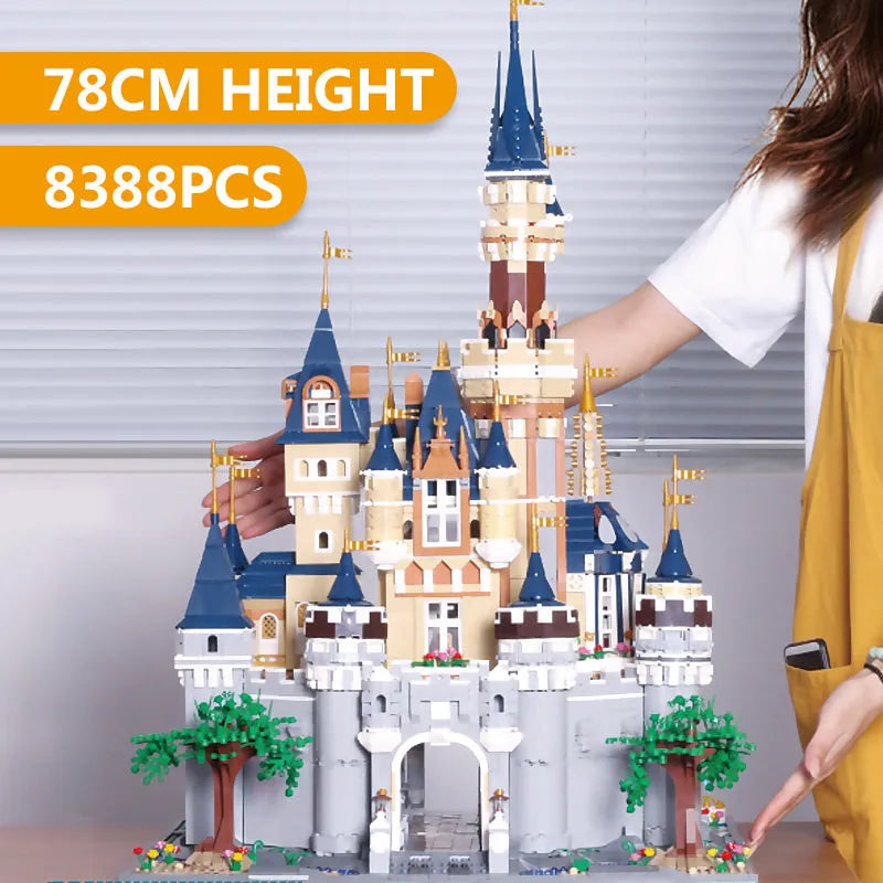 Building Blocks MOC Creative Expert Girl Princess Paradise Castle Bricks Toy - 16
