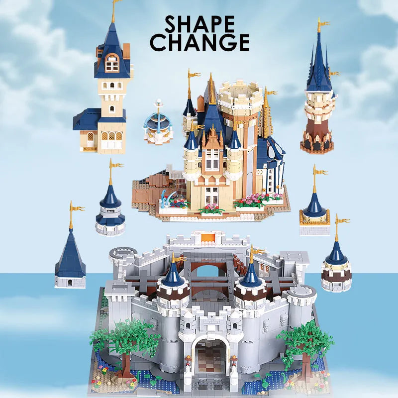 Building Blocks MOC Creative Expert Girl Princess Paradise Castle Bricks Toy - 15