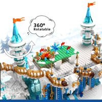 Thumbnail for Building Blocks MOC Creative Expert Princess Girl Ice Ballroom Bricks Toys - 8