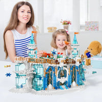 Thumbnail for Building Blocks MOC Creative Expert Princess Girl Ice Ballroom Bricks Toys - 7
