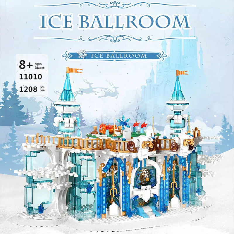 Building Blocks MOC Creative Expert Princess Girl Ice Ballroom Bricks Toys - 5