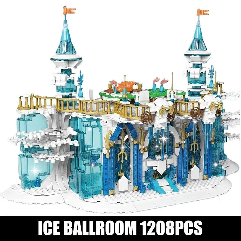 Building Blocks MOC Creative Expert Princess Girl Ice Ballroom Bricks Toys - 10