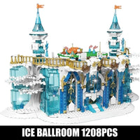 Thumbnail for Building Blocks MOC Creative Expert Princess Girl Ice Ballroom Bricks Toys - 10