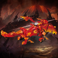 Thumbnail for Building Blocks MOC Creative Flaming Battle Dragon Robot APP RC Bricks Toy 13148 - 4