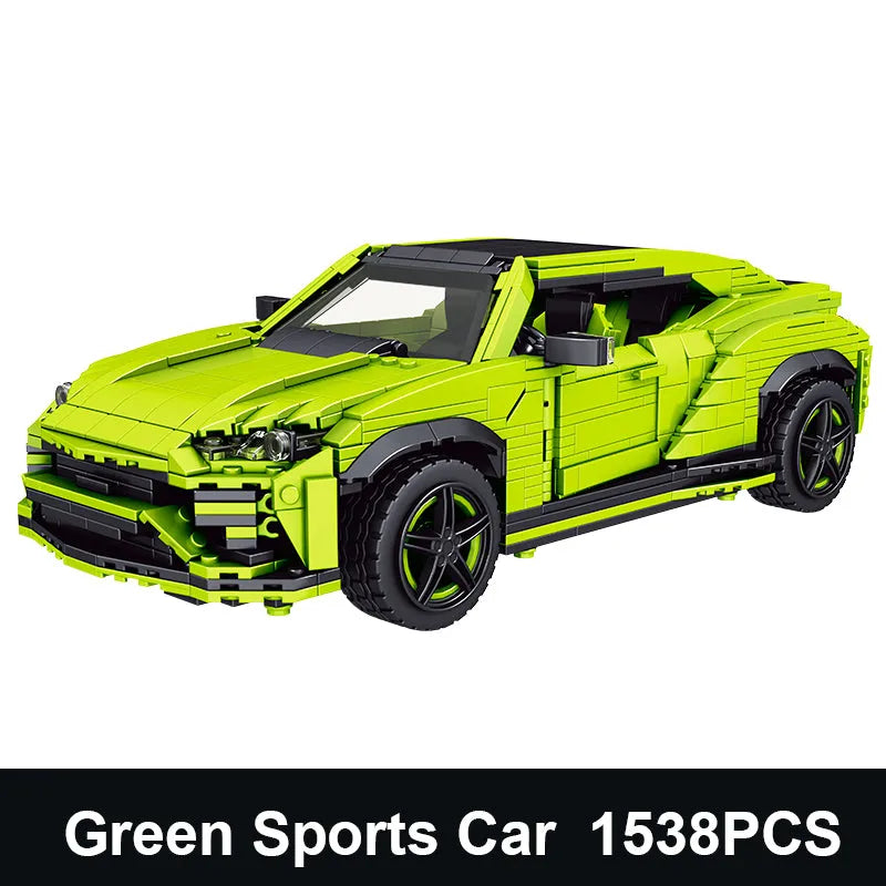 Building Blocks MOC Creative Lambo Urus Racing Sports Car Bricks Toys 10019 Construction Set Toys - 1