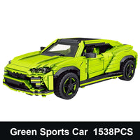 Thumbnail for Building Blocks MOC Creative Lambo Urus Racing Sports Car Bricks Toys 10019 Construction Set Toys - 1