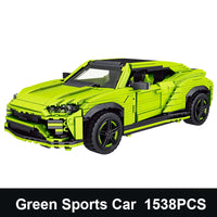Thumbnail for Building Blocks MOC Creative Lambo Urus Racing Sports Car Bricks Toys 10019 - 1