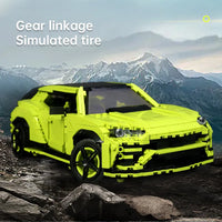 Thumbnail for Building Blocks MOC Creative Lambo Urus Racing Sports Car Bricks Toys 10019 Construction Set Toys - 3
