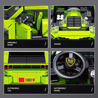 Thumbnail for Building Blocks MOC Creative Lambo Urus Racing Sports Car Bricks Toys 10019 - 6