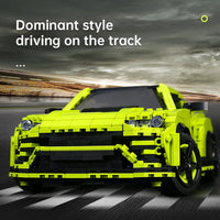 Thumbnail for Building Blocks MOC Creative Lambo Urus Racing Sports Car Bricks Toys 10019 Construction Set Toys - 4