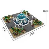 Thumbnail for Building Blocks MOC Creator Expert Angel Square Park Bricks Toy 16003 - 11
