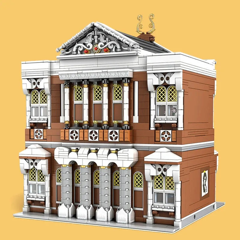 Building Blocks MOC Creator Expert City Concert Hall Bricks Toys 16032 - 5