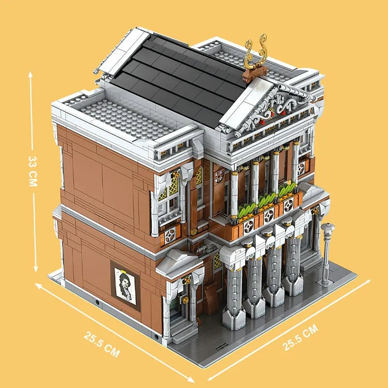 Building Blocks MOC Creator Expert City Concert Hall Bricks Toys 16032 - 6