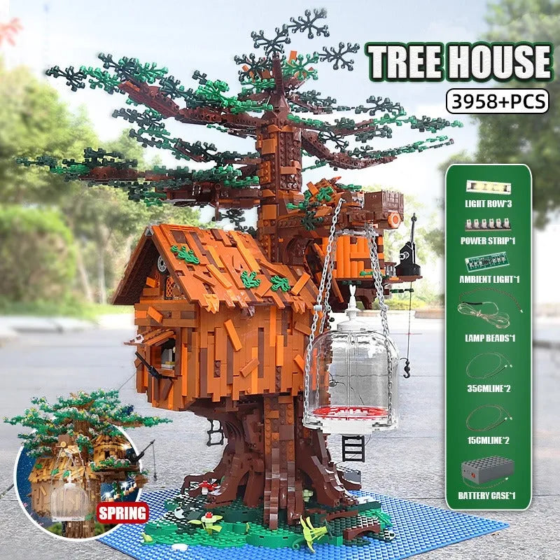 Building Blocks MOC Creator Expert City Tree House Bricks Toys 16033 Construction Set Toys - 6