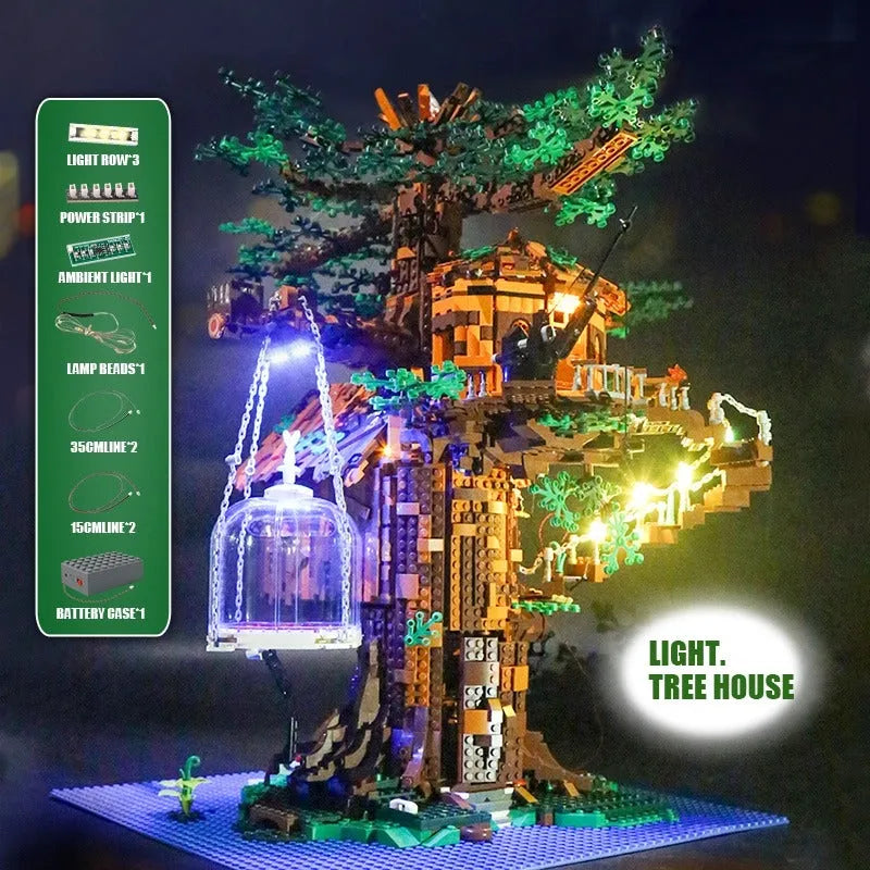Building Blocks MOC Creator Expert City Tree House Bricks Toys 16033 - 4