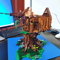 Thumbnail for Building Blocks MOC Creator Expert City Tree House Bricks Toys 16033 - 11