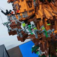 Thumbnail for Building Blocks MOC Creator Expert City Tree House Bricks Toys 16033 - 14