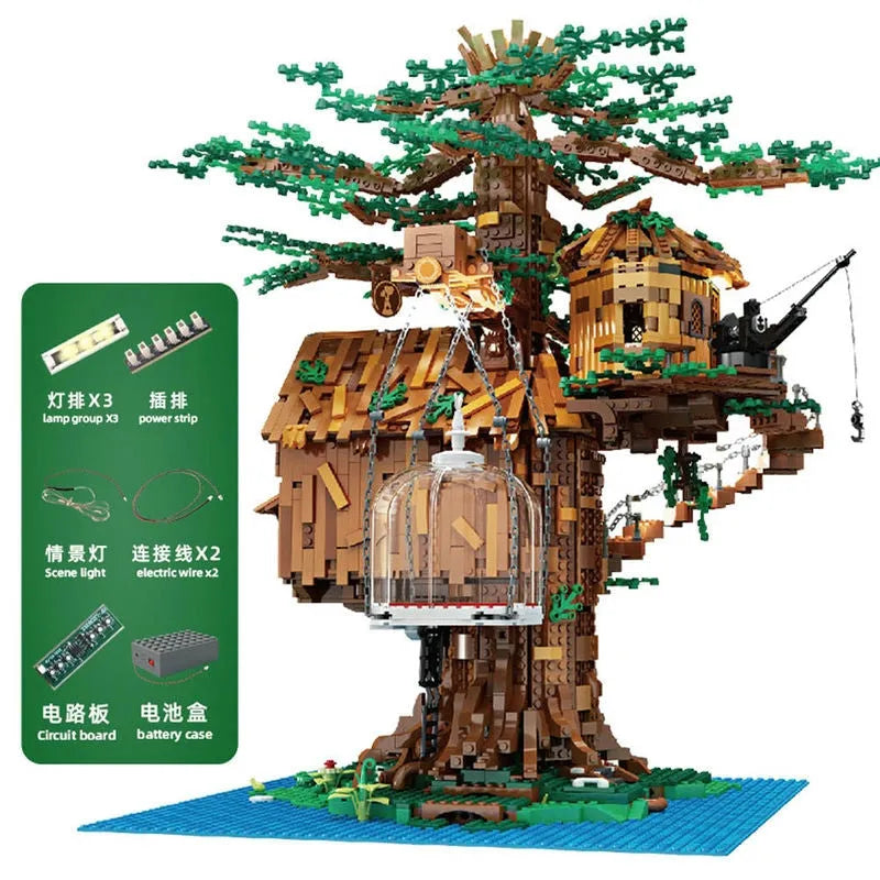 Building Blocks MOC Creator Expert City Tree House Bricks Toys 16033 - 1