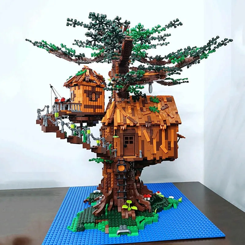 Building Blocks MOC Creator Expert City Tree House Bricks Toys 16033 - 12