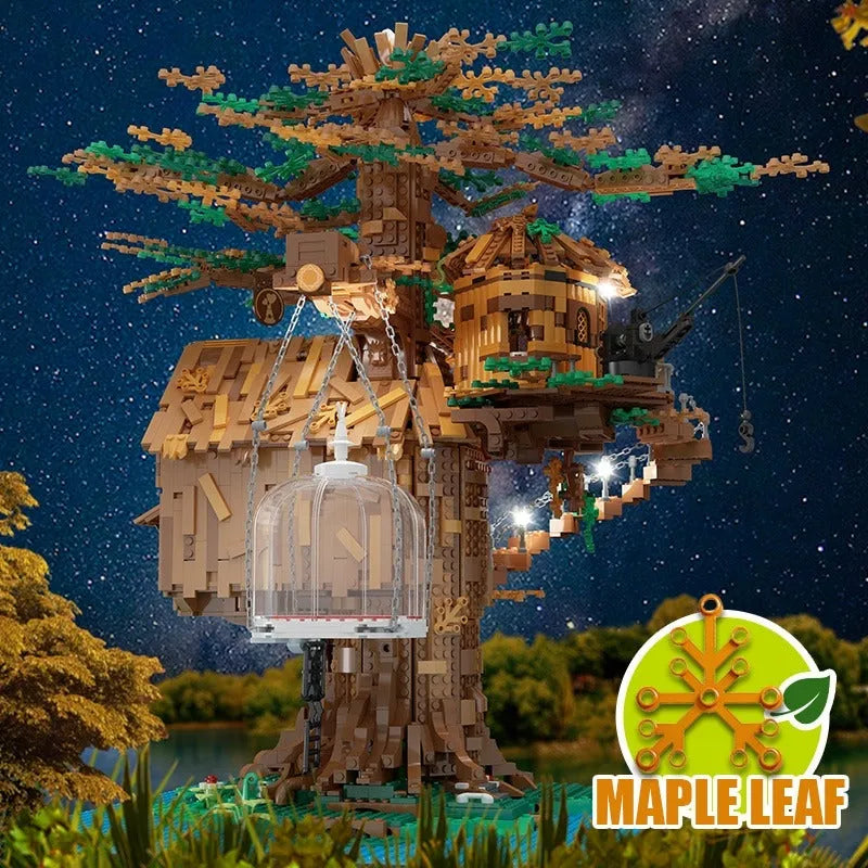 Tree Blockes Building MOC Creator Expert City Tree House Building Blocks 16033