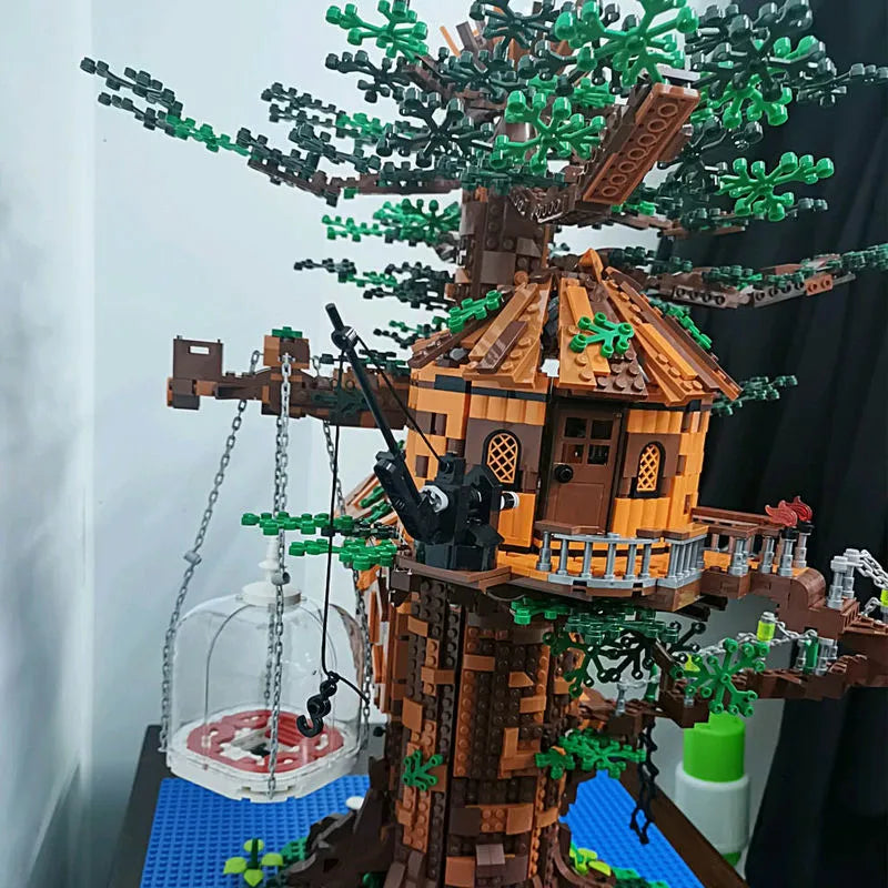 Building Blocks MOC Creator Expert City Tree House Bricks Toys 16033 - 15