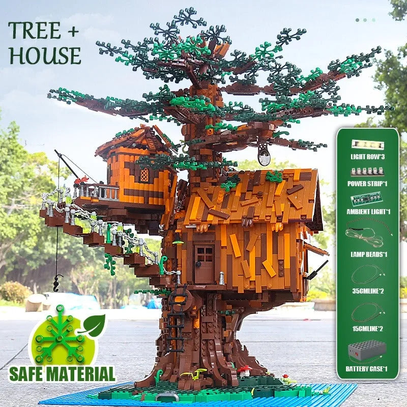 Building Blocks MOC Creator Expert City Tree House Bricks Toys 16033 - 5