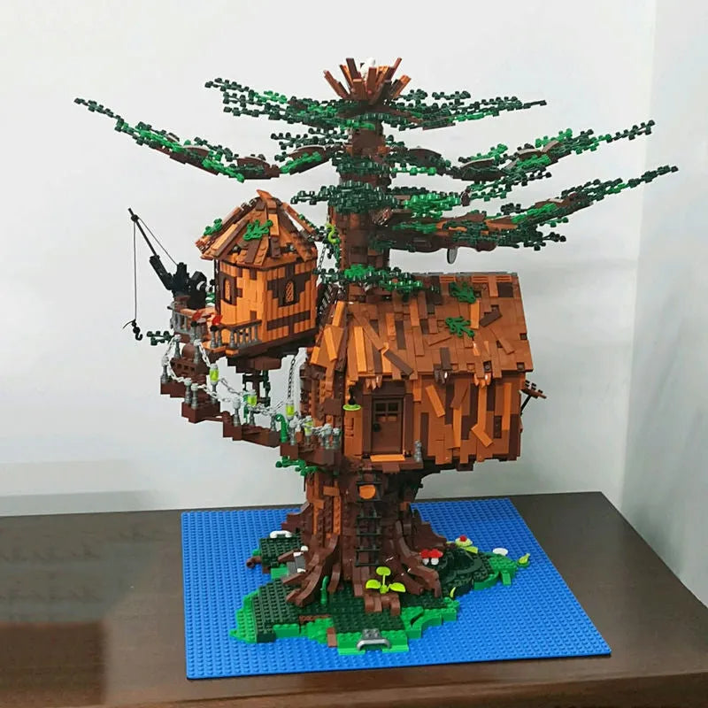 Building Blocks MOC Creator Expert City Tree House Bricks Toys 16033 - 13