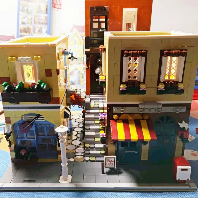 Building Blocks MOC Creator Expert Coffee House Shop Bricks Toys 16008 - 8