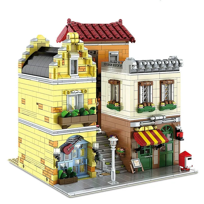 Building Blocks MOC Creator Expert Coffee House Shop Bricks Toys 16008 - 1