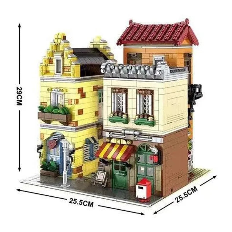 Building Blocks MOC Creator Expert Coffee House Shop Bricks Toys 16008 - 3