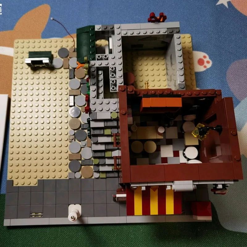 Building Blocks MOC Creator Expert Coffee House Shop Bricks Toys 16008 Construction Set Toys - 12